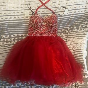 Red homecoming dress